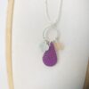 Collier Lucile Rose pailleté/violet