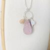 Collier Lucile Rose pailleté/violet – Image 2