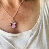 Collier Lucile Rose pailleté/violet – Image 6